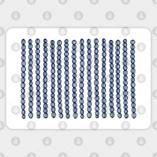 Blue Strings Sticker by sallycummingsdesigns